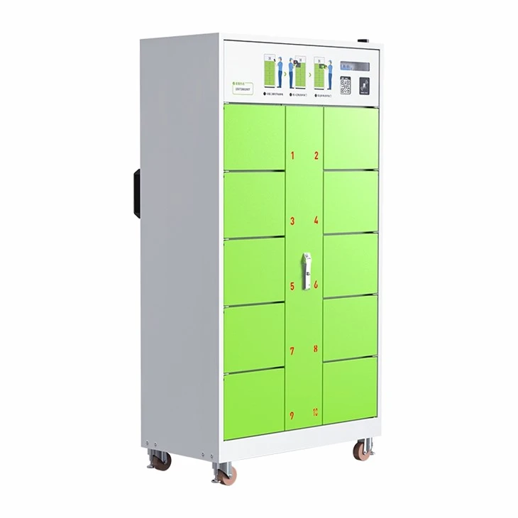 Electric Vehicle 10-compartment Intelligent Battery Swapping Cabinet factory